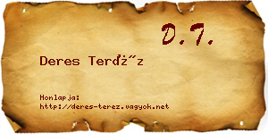 Deres Teréz névjegykártya